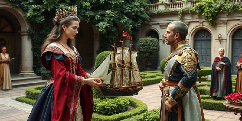 Королева кавалеру подарила каравеллу