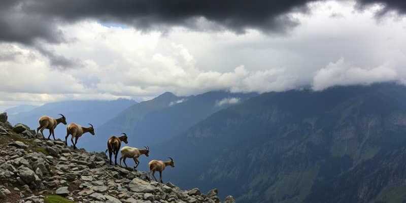 Лезут козы в грозу в лозу